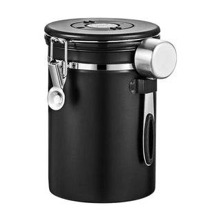 Yozcoffee 密閉型コーヒーキャニスター 1.5-2.8L 304ステンレス製 一方向バルブ付きの商品画像