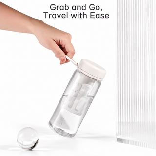 Alternate view of Cold Brew Infuser Bottle 450/600ml Glass Tea Coffee Brewer: grab go travel ease