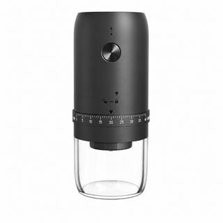 Electric Coffee Grinder 40 Settings Ceramic Burr Rechargeable: main black