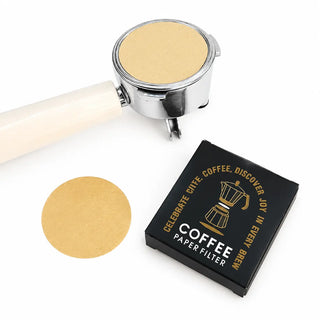 Yozcoffee モカポットコーヒーフィルターペーパー 53-58mm 木材パルプ 100枚入りの商品画像