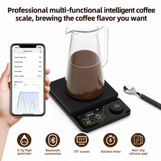 Alternate view of Smart Bluetooth Coffee Scale, 5kg / 0.1g Precision: brewing record app