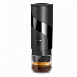 Portable Espresso Maker 51mm 2-in-1 Ground & Capsule Black: portable packaging display