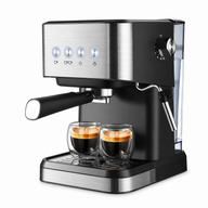 Espresso Coffee Machine 20 Bar 1.5L Stainless Steel Black: hero product shot