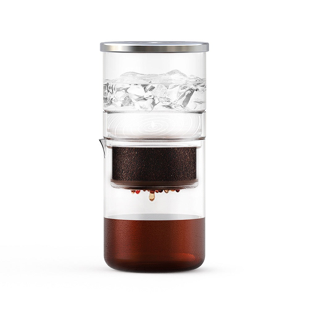 Ice Drip Cold Brew Maker 300ml Glass Slow Drip Transparent — hero product shot on a white background