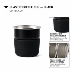 Yozcoffee 300ml シリコンスリーブ付き真空断熱タンブラー