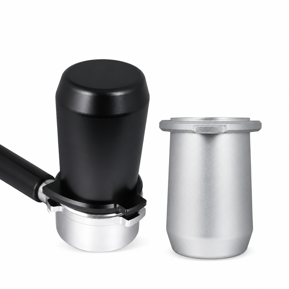 Breville Espresso Dosing Cup 54mm Aluminum Alloy Black/Silver: yozcoffee 54mm espresso dosing cup breville 8 series alumi
