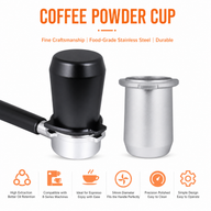 Breville Espresso Dosing Cup 54mm Aluminum Alloy Black/Silver: yozcoffee 54mm espresso dosing cup breville 8 series alumi (2)