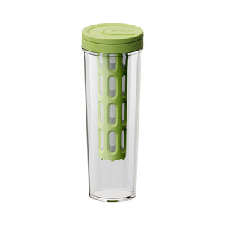 Alternate view of Cold Brew Infuser Bottle 600ml BPA-Free Slim Filter: green front