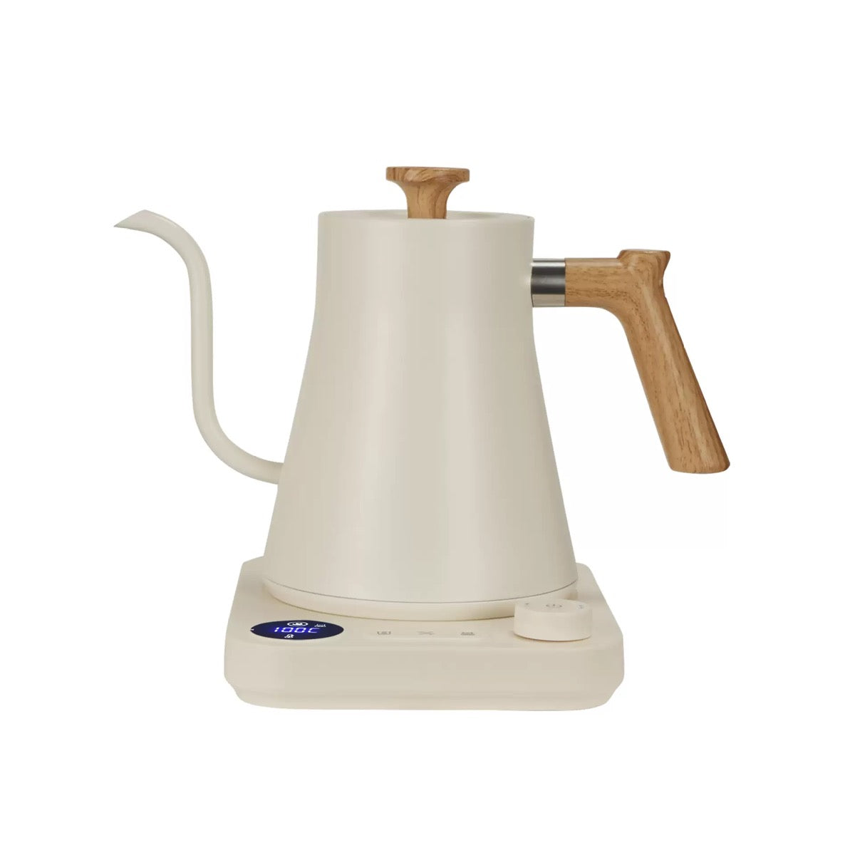 Electric Gooseneck Kettle 0.9L 304 Stainless Steel: yozcoffee electric gooseneck kettle 09l variable temperatu 01 front