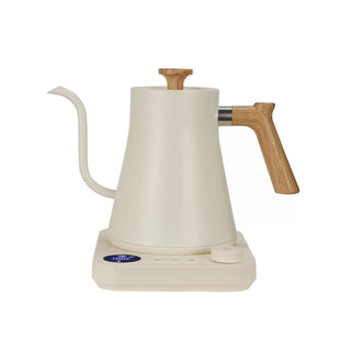 Electric Gooseneck Kettle 0.9L 304 Stainless Steel: yozcoffee electric gooseneck kettle 09l variable temperatu 01 front