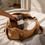 Pour Over Coffee Maker 304 Stainless Steel Tritan Portable: in a lifestyle coffee setup