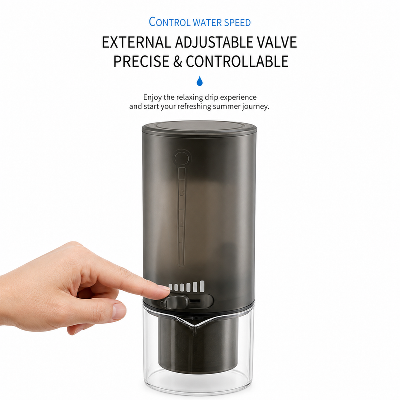 Adjustable Flow Ice Drip Cold Brew Coffee Maker: adjustable maker control water speed
