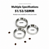 Espresso Dosing Funnel 51/53/58mm Magnetic Stainless Steel: three sizes