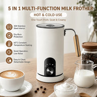 Yozcoffee 5-in-1 Automatic Milk Frother – Hot & Cold Foam for Latte & Cappuccinoのサムネイル 2