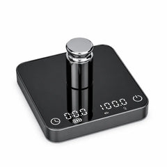 Yozcoffee タイマー付きコーヒースケール 2kg/0.1g｜アルミ・USB-C・ブラック