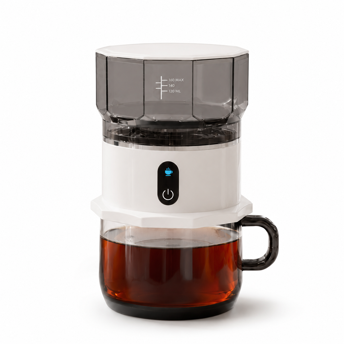 Portable Automatic Coffee Maker 160ml Mini Drip Brewer: hero product shot