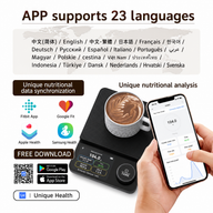 Smart Bluetooth Coffee Scale, 5kg / 0.1g Precision: unique health app