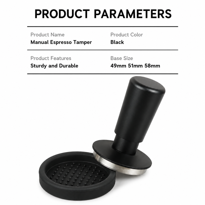 Spring Loaded Espresso Tamper 49/51/58mm Stainless Steel: yozcoffee spring loaded espresso tamper stainless steel 49 05 sizes