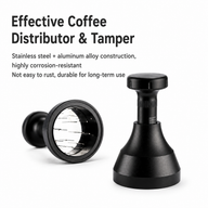 WDT Espresso Distributor 51/53/58mm Stainless Steel Needle: adjustable black front